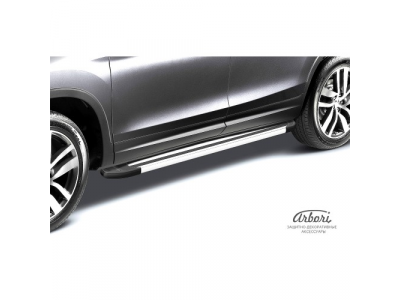 Порог алюминиевый Arbori Luxe Silver 1700 без крепежа