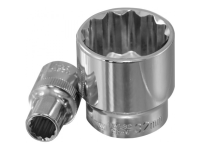Головка торцевая 12 гранная 1/2"DR 19 мм., Ombra 112319